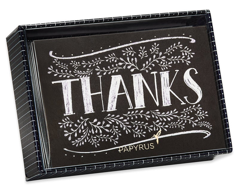 Papyrus Thank You Cards with Envelopes, Floral Chalkboard (14-Count) - Image 5